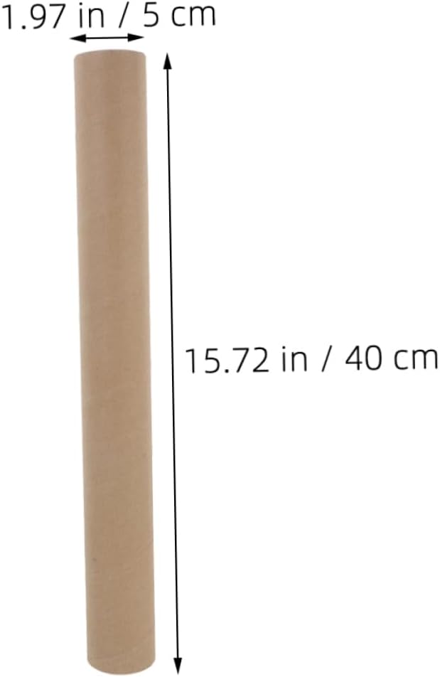 Gatuida 4pcs Heavy-Duty Cardboard Mailing Tubes with Caps Long Paper Tubes for Secure Transport of Artwork Blueprints and Documents