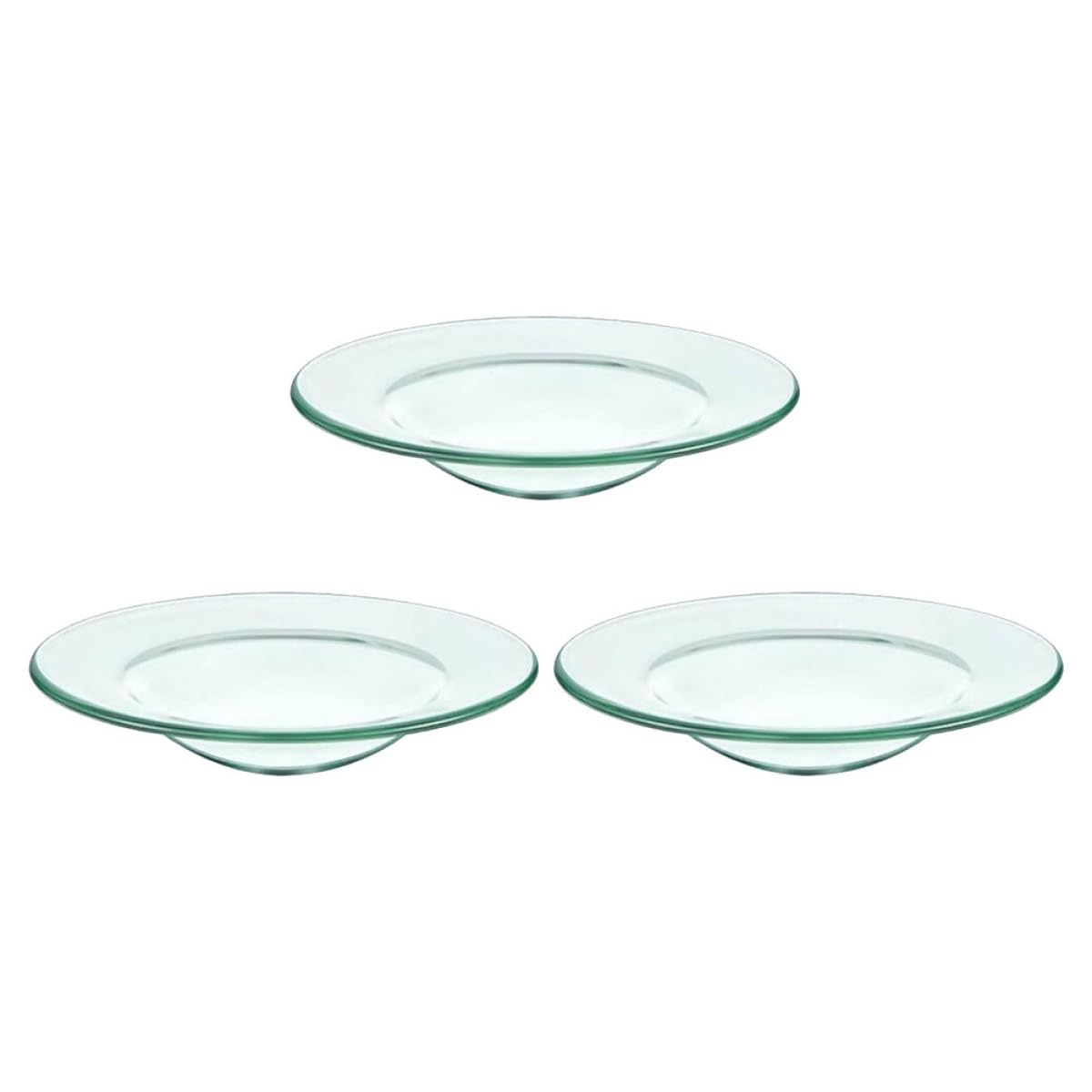 Plato de vidrio BETOOKY de 12 cm pack de 3 repuestos para quemador de cera y velas