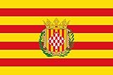 para fines representativos magFlags Bandera Large Provincia de Gerona Cataluña  bandera horizontal  1.35m²  90x150cm