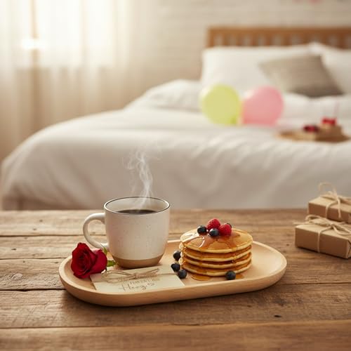 fKiZanthene Deko Tablett aus Holz für Zuhause, Holztablett als Beste Freundin Geschenk und Freundschaftsgeschenke, Holzbrettchen für Party und Feste, Dekoration und Ablage