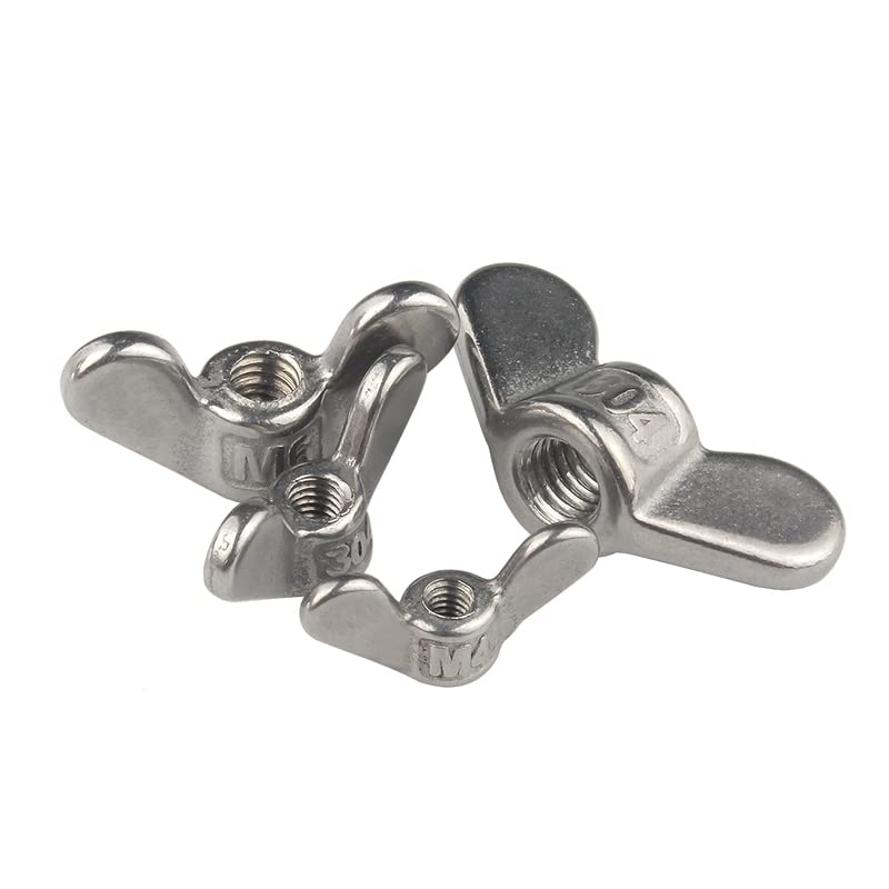 GatherTOOL 304 Stainless Steel Butterfly Nut M4 M5 M6 M8 M10 M12 M14 M16 M20 M24 Nut Butterfly Yuanbao Hand Screwed Through Hole Wing Nuts Butterfly Nut (Color : M14 (2PCS))