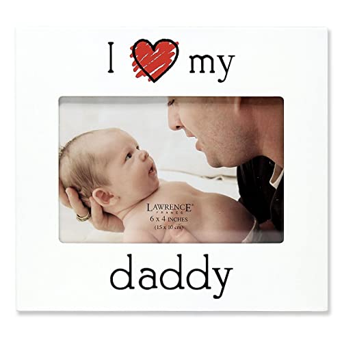 Image of Lawrence Frames 'I Love My Daddy' Picture Frame, 6 by 4-Inch, White