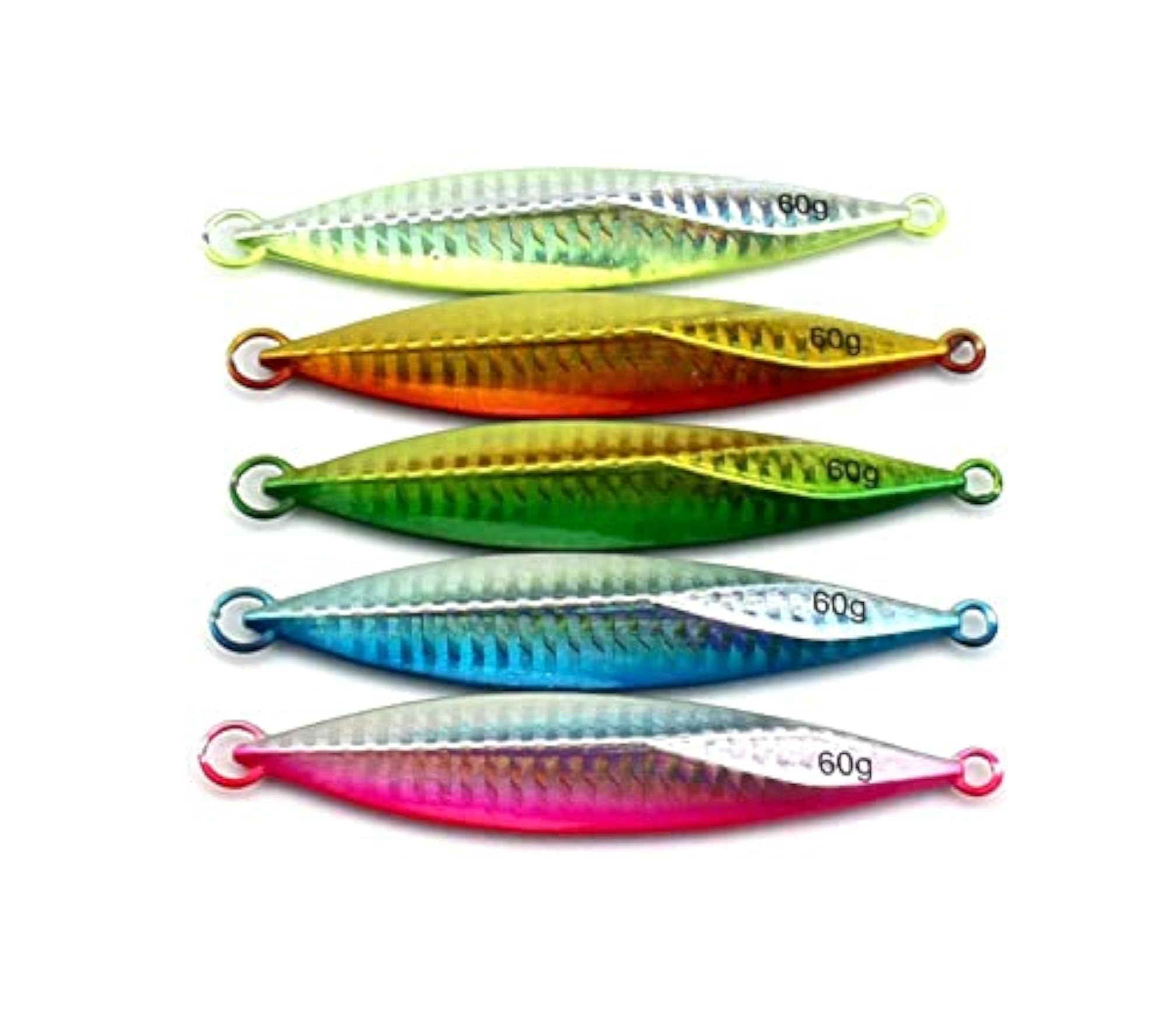 3pcs Fishing Jigging Metal Jigs, 20g-60g