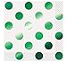 Foil Green Polka Dot Beverage Napkins, 16ct