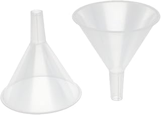 Aexit 2pcs 12cm Bottles & Jars Mouth Dia Household Liquid Water Oil Plastic Funnel Transfer Dropping Bottles Filling Tool