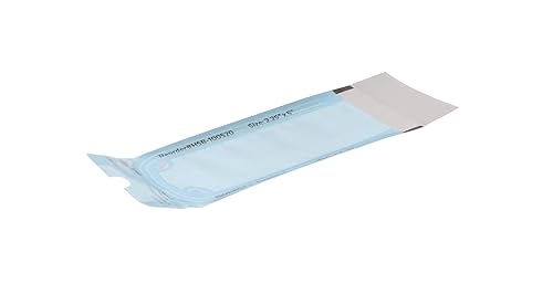 Miniatura 3 de HSB 100520 - Bolsas de esterilización autosellantes, papelpelícula, azul, 2.25" x 5", triple sellado y procesado térmicamente, herméticas, con
