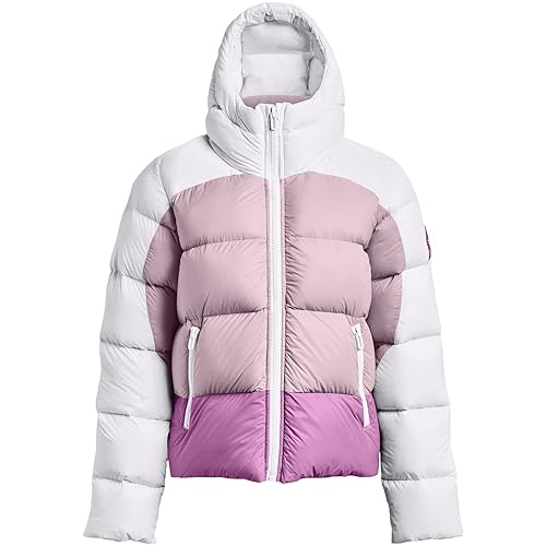 Veste Under Armour Cgi Down Blocked Jkt pour femme veste de sport d'hiver noire et grise