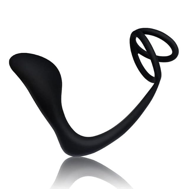 Sm Silicone Butt Plug Penis Ring Anal Trainer Adult Sex Toy Anal Plug Unisex Anal Plug with 2