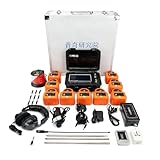 PQWT Automatic Analyser Water Leak Detector, 8m Indoor/Outdoor 9 Wireless Sensors Pipe Leak Detector Plumbing Tool, 70-9000Hz Noise-canceling Headphone Carry Case - CL900