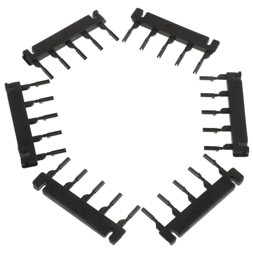 40 Pinzas Negras para Extensiones de Cabello y Pelucas de Plástico