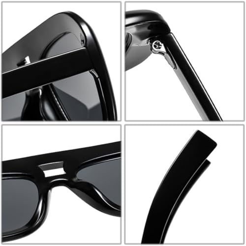 Lunettes de soleil UV400 à verres dégradés rétro
