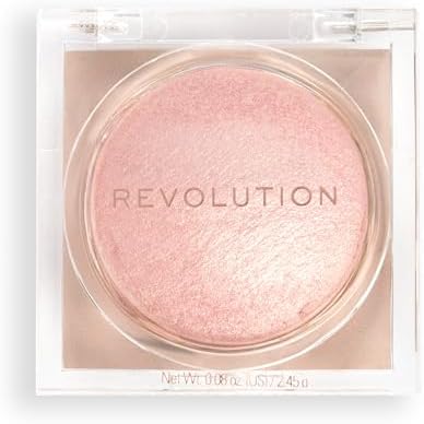 Revolution Beam Bright Highlighter – Pink Seduction | Soft Pink & Champagne Highlighter | Creamy Silky Glow Finish