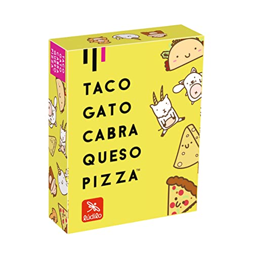 Ludilo - Taco Gato Cabra Queso Pizza | Juegos De Mesa | Juegos De Mesa Niños 8 Años | Juego De Mesa 8 Años O Más | Juegos De Cartas | Regalo Niño 8 Años O Más