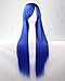 Produktbild Frauen/Damen 80cm marineblau Farbe lange gerade Cosplay/Kostüm/Anime/Partei/Pony Voll Sexy Perücke