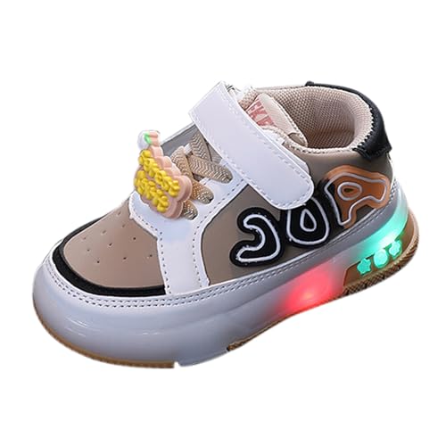 Baby Girls Boys Light Up Sneakers Summer Spring Breathable Mesh Sports Workout Chunky Heel for Sneaker for Girls Toddler