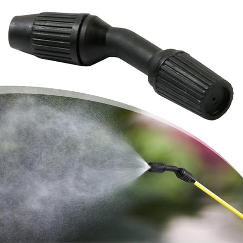 osiuujkw Têtes réglables à jet fin pour arroseur de jardin, accessoires d'arrosage, raccords coniques et fabrication soignée. Buses de rechange pour arroseur jardin, Cône Noir, 9 cm – vue 7