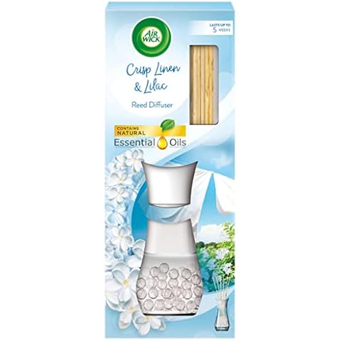 Air Wick Reed Diffuser with Lilac and Linen Cover