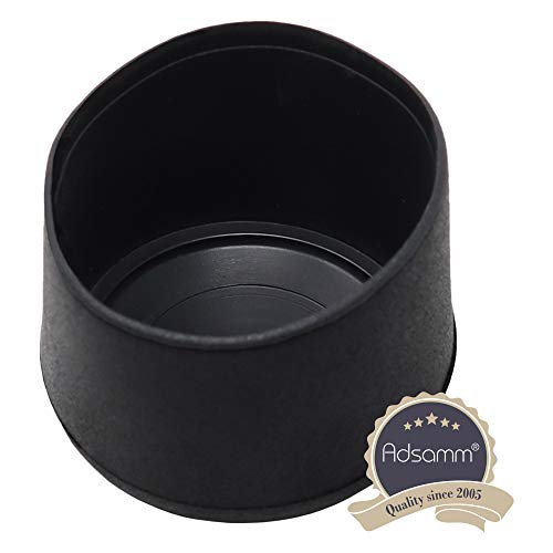 Adsamm® / 4 x Leg tips for round tubes / for round tubes diameter 1.57 - 1.61 '' (40 - 41 mm) / black / round - Image 2