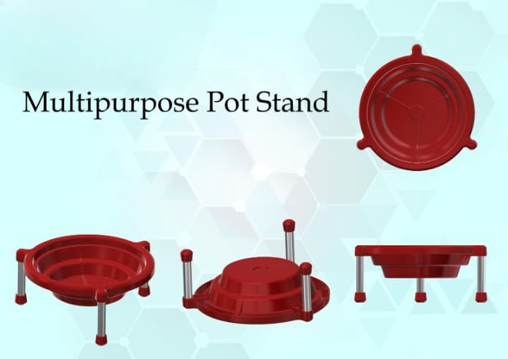 Image of Matka Stand | Summer Water Pot Stand | Multipurpose Flower Gamla Pot for Balcony, Home, Garden Decor | Plant Pot | Matki Stand for Home & Kitchen (Brown)(Pack of 1)