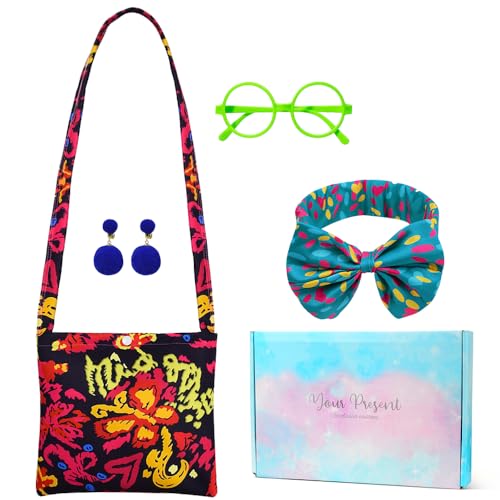 COYBTO Princesa Vestir Accesorios, Princesa Disfraces Accesorios, Joyas para Niñas con Peluca Collar Pulsera, Regalo para Niñas Carnaval Fiesta Cosplay