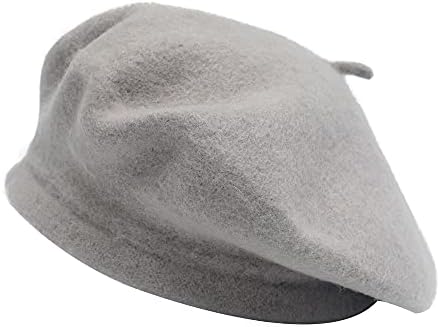ZLYC Wool Beret Hat Classic Solid Color French for Women