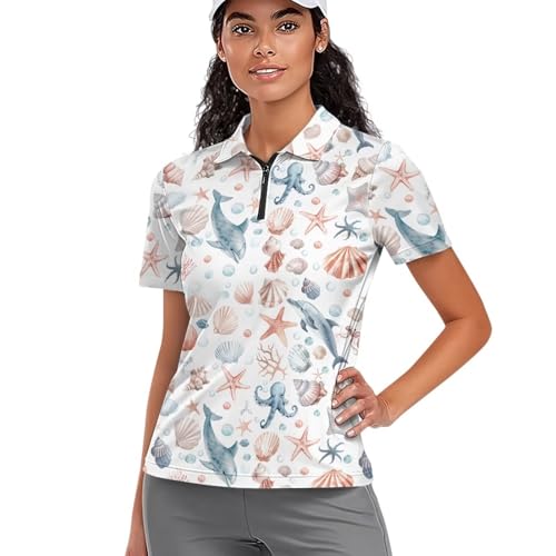 Camisa de golf para mujer transpirable y cómoda camiseta de tenis para entrenar