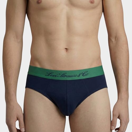 Image of Levi's Cotton Elite Brief | Premium Men's Brief Underwear | 4-Way Stretch | Outer Elastic Waistband | Double-Layered Pouch | Style 073 | Pack of 1