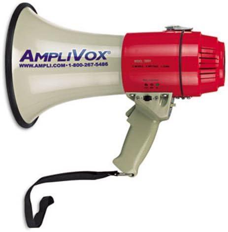 Amplivox MityMeg Piezo Dynamic Megaphone, 15W, 5/8 Mile Range (1 Unit)