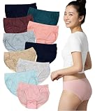 [VieCet] ヴィセ 綿35% 無地 レギュラー ショーツセット レディース 大きいサイズ 下着 女性 10枚組 4L (WS0020-4L10)