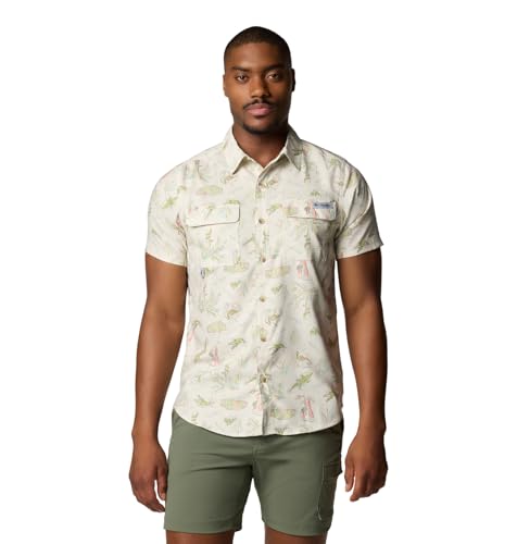 Columbia Men's PFG Uncharted Printed Short Sleeve Shirt