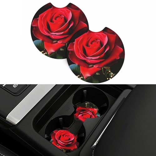 Portavasos para Auto, Set 2 Unidades, Diseño Flor Rosa miniatura 7