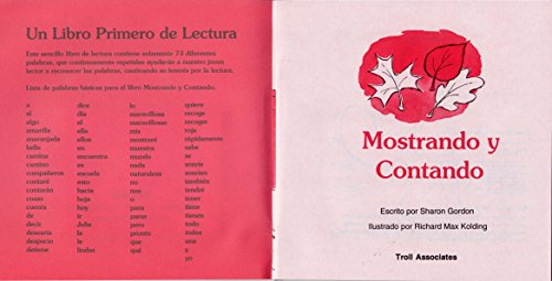 Mostrando y Contando (Spanish) (First-Start Eas... [Spanish] 0816730415 Book Cover