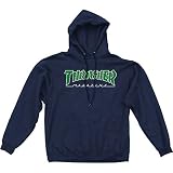 Thrasher Outlined HD/SWT XL-Navy/GRN Azul Intraaural Dentro de oído auricular