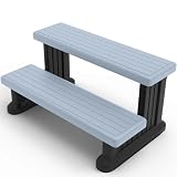 Best Hot Tub Steps 2026: 9 Expert Picks for Safety 6 GREVO Outdoor Steps for Hot Tub Wide 31', Gray/Fits Round and Straight Pools, Non-Slip Steps, Quick Assemble