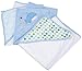 Spasilk 3 Pack Soft Terry Hooded Towel Set, Blue