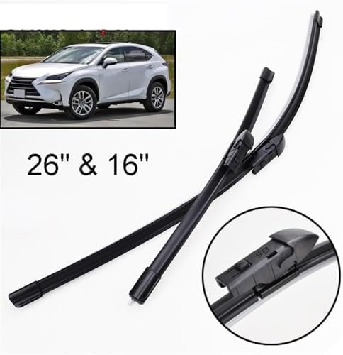 Car Wiper Blade for Lexus NX 200 NX200 NX200t NX300h 2015-2020,Windshield Wiper Blades,Window Wipers Blades Accessories,Windshield Rain Brushes Replacement