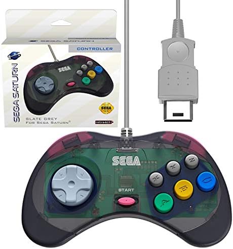 Sega Saturn Official Sega Saturn Controller Pad - Original Port (Slate Grey)