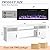TAVATA 70" Floating TV Stand with 36" Electric Fireplace - Wall Mounted Entertainment Center with LED Lights & Storage Cabinet, Modern Media Console for Living Room, Supports TVs up to 80" (White)