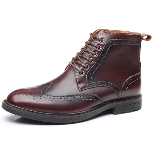 Image of Arkbird Mens Chelsea Boots, Stylish and Comfort Leather Chukka Ankle Boots with Zipper