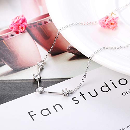 Collar de plata 925 con constelaciones y circonitas