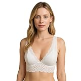 Sutiã de Renda Lingerie com Bojo Triângulo Alça Larga Débora (BR, Alfa, GG, Regular, BRANCO)