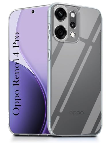 Image of JGD PRODUCTS for Oppo Reno 14 Pro 5G Premium Transparent Hybrid Soft Slim Dust Proof Back Case Cover with Camera Protection