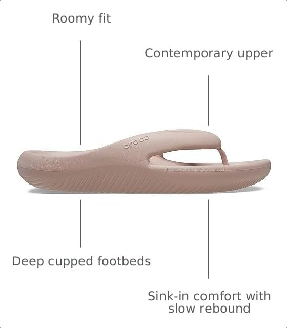 Image of Crocs Unisex Adult Mellow Recovery Flip Flops