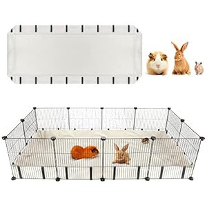FHTONGE-559×28-Guinea-Pig-Cage-Bottom-Tarp-for-C-C-Cage-Panels-Waterproof-Guinea-Pig-Cage-Liner-Base-Washable-Small-Animal-Cage-Bedding-for-Hamster-Chinchilla-Hedgehog-Ferret-Rabbit-Habitat