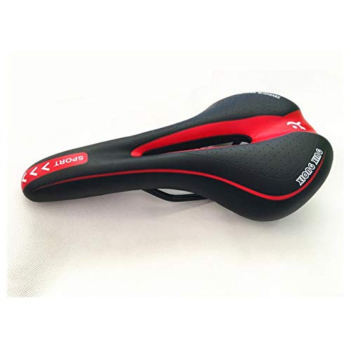 Selle de vélo rétro rouge confortable pour balade VTT et route urbaine