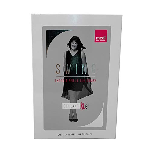 Medi Swing - XLei Collant Donna 14 Mmhg 140 Denari Colore Nero Taglia 5