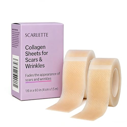 Scarlette Collagen Tape, Scarlette Collagen Sheets For Scars & Wrinkle (1.6”x 60