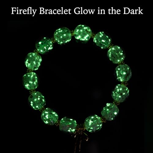 Firefly Glass Beaded Bracelet Bow Charm Bracelet for Women Gold Colored Handmade Preppy Bracelet Stretch Romantic Jewelry Gift2