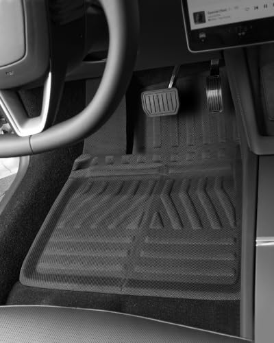 Image of Car Floor Mats for Tesla Model 3 2017-2026 3 PCS XPE Front Rear Accessories | Smart Package Factory Direct XPE Material All Weather Easy-install Odorless Waterproof No Trim Non-slip Easy-clean Durable