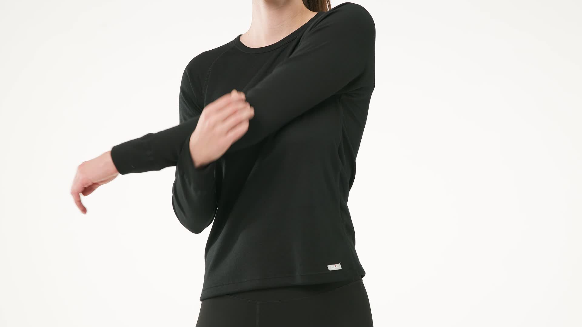 TG. 44) CMP - Maglia Girocollo in Poliestere Riciclato da Donna
